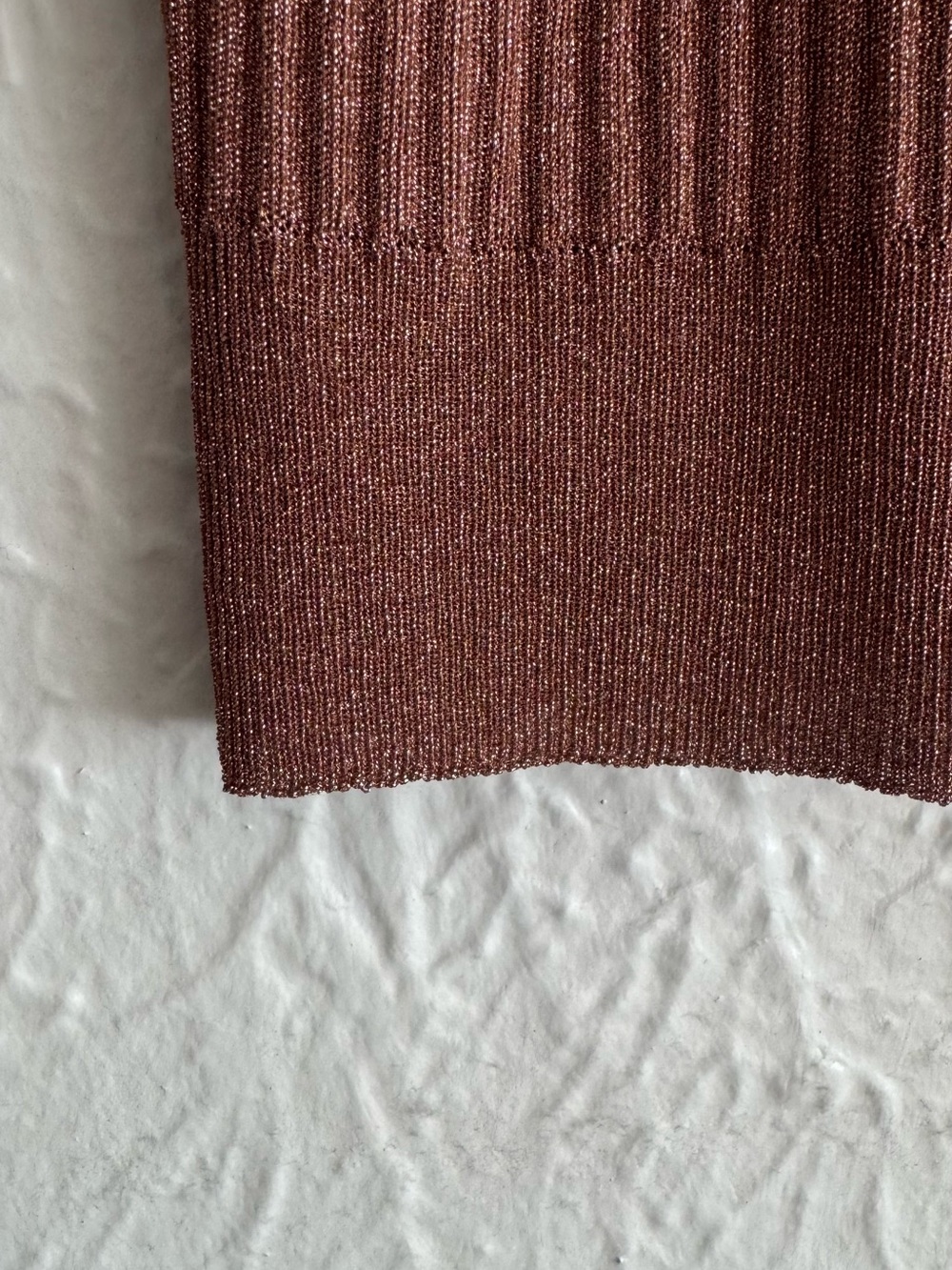 A.P.C. Shimmering Ribbed Top Size M - Picture 6 of 10